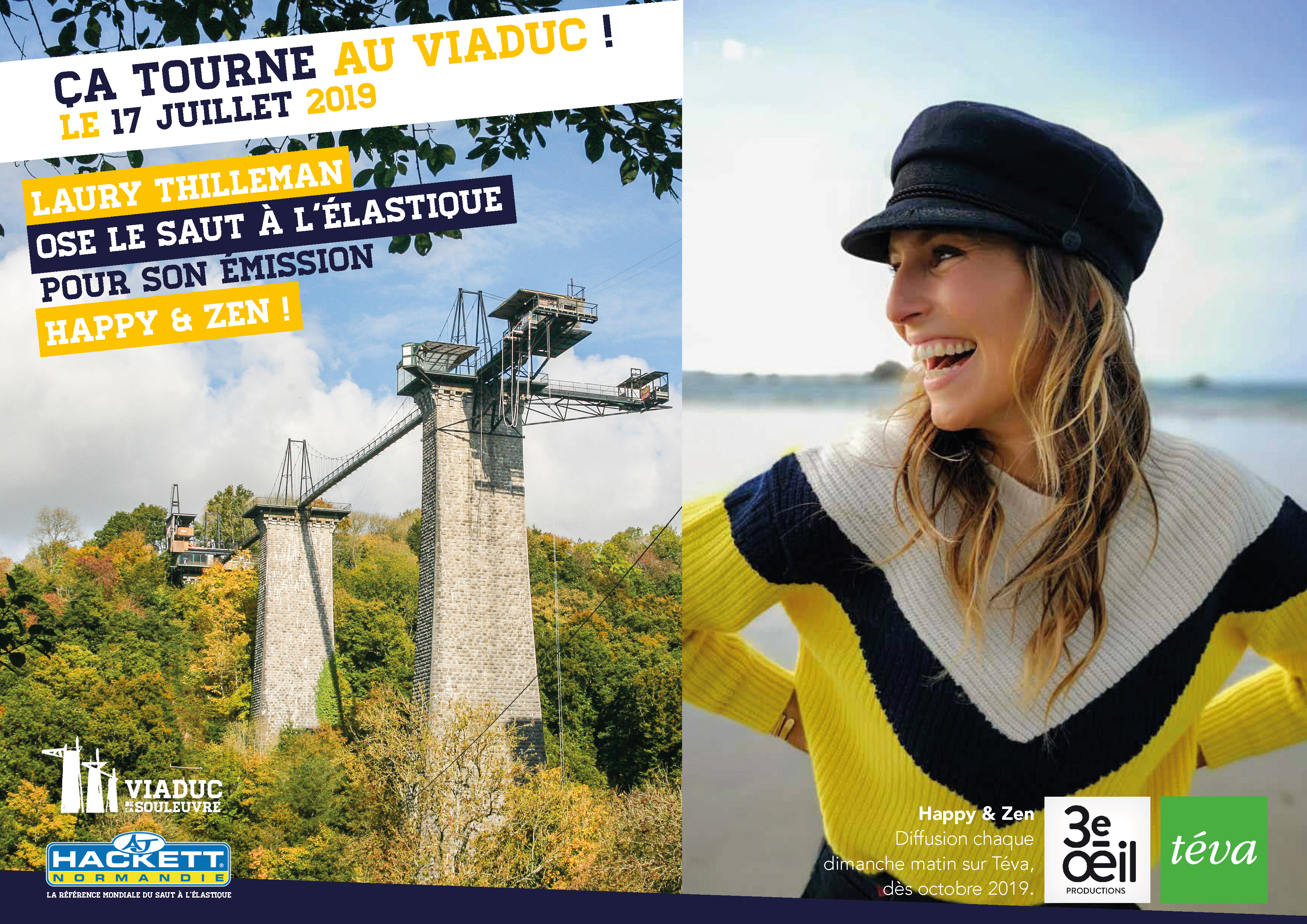 Laury Thilleman au Viaduc de la Souleuvre