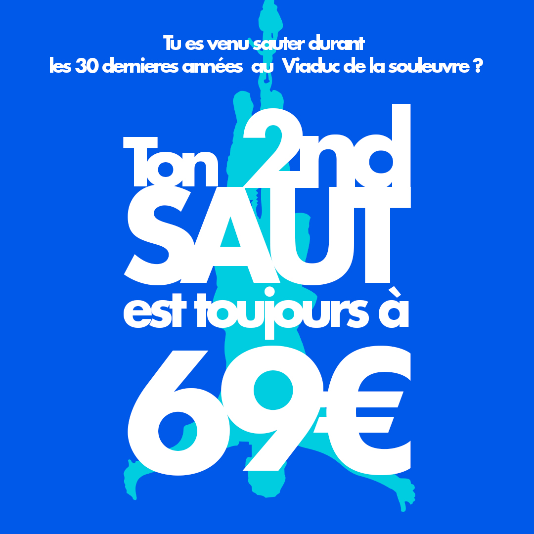 Ton second saut à 69€ 